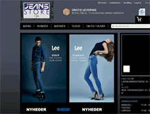 Tablet Screenshot of jeansstore.dk